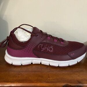 Ryka Maroon Lace-Up Sneakers